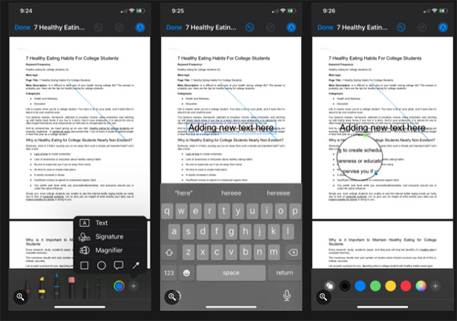 Cách chỉnh sửa file PDF bằng ứng dụng Files trên iPhone Cách chỉnh sửa file PDF bằng ứng dụng Files trên iPhone