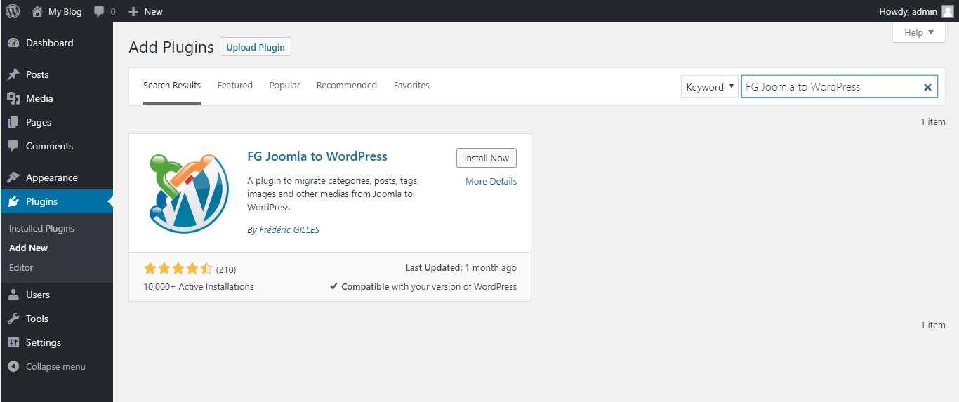 Cách chuyển website từ Joomla sang WordPress NHANH CHÓNG 2