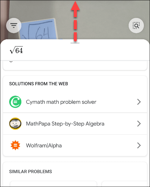 Tìm kết quả từ nguồn khác trên Google Lens