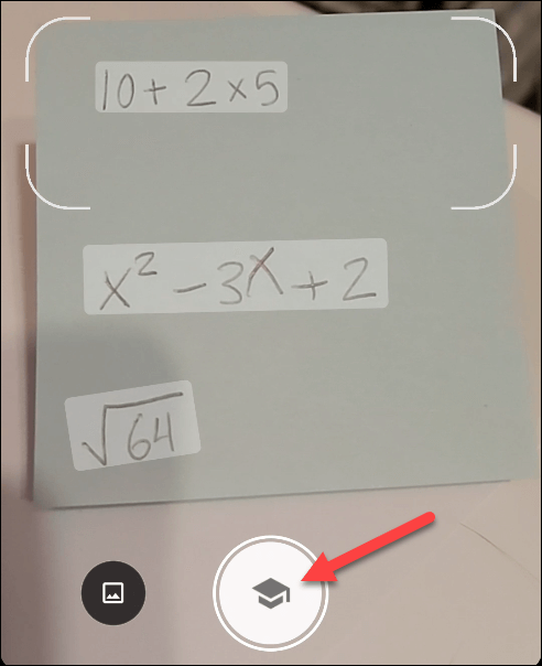Quét phép toán trên giấy bằng Google Lens