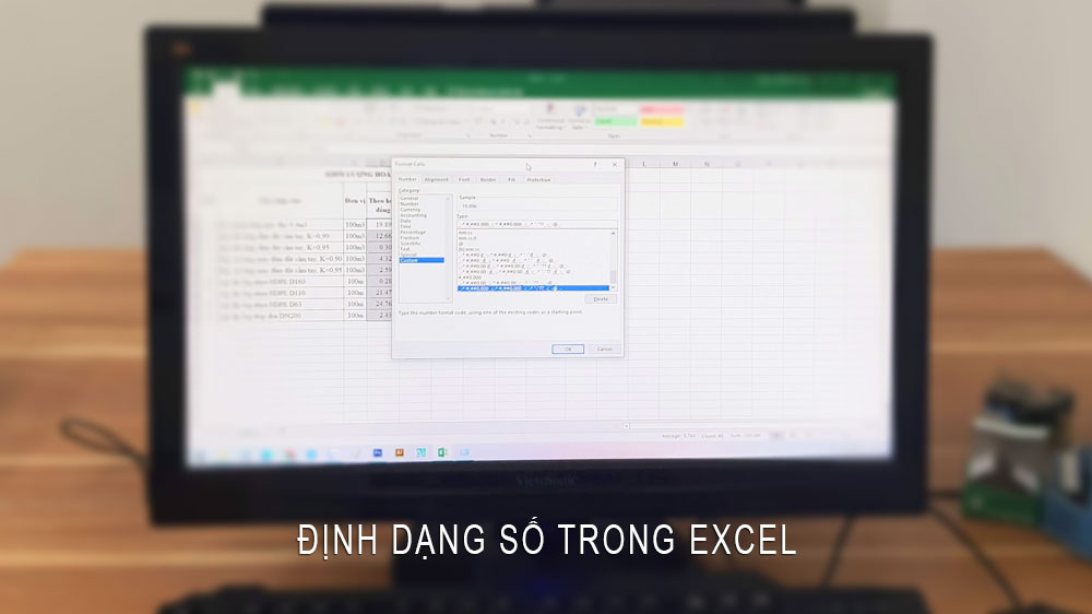 Cách thay các ô giá trị 0 bằng dấu gạch trong Excel