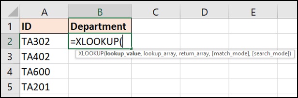 Hàm XLOOKUP