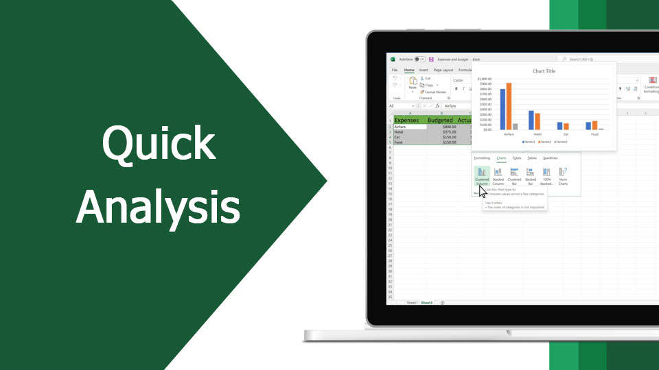 Quick Analysis trong Excel là gì và dùng nó như thế nào?