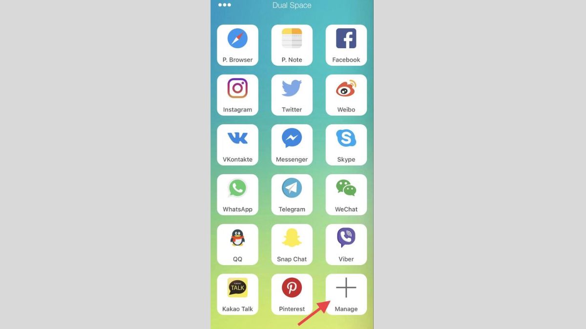 Hướng dẫn cách dùng 2 zalo trên iphone qua Dual Space Lite bước 2