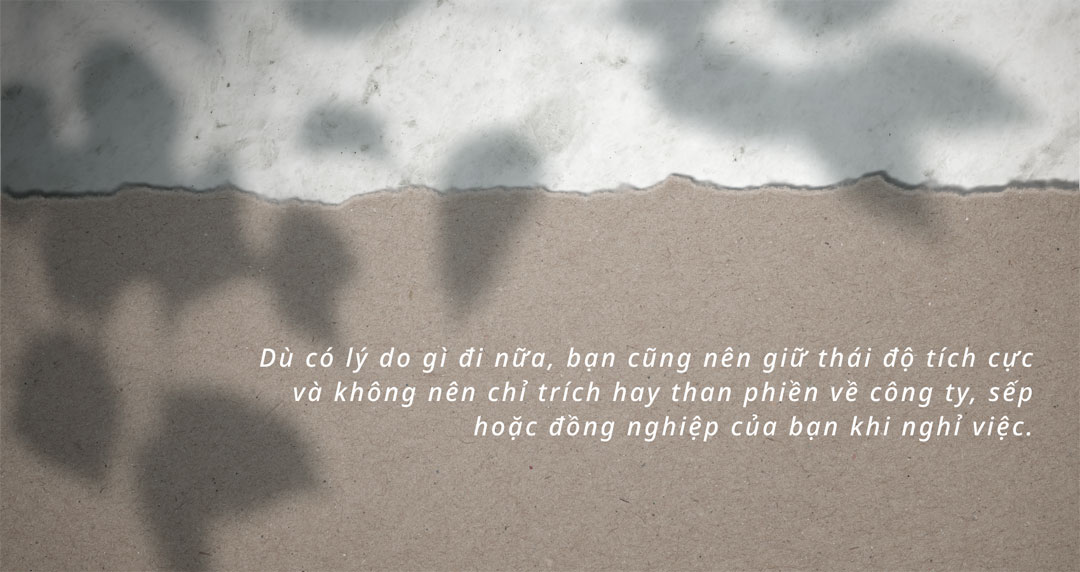 Những lý do khiến bạn muốn nghỉ việc