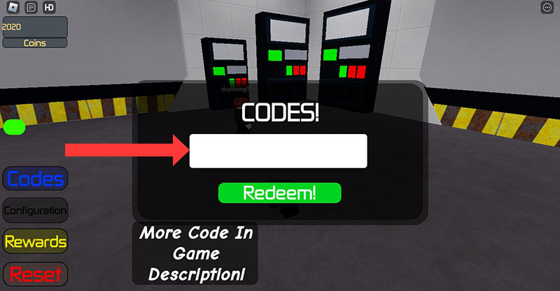 Cách nhập code Supreme Bathroom Battles - Bước 2
