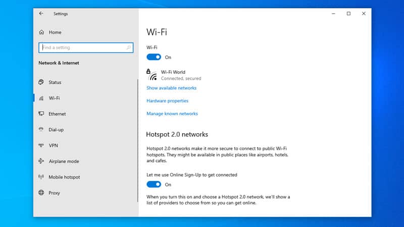 Vô hiệu hóa tính năng “Metered Connection”