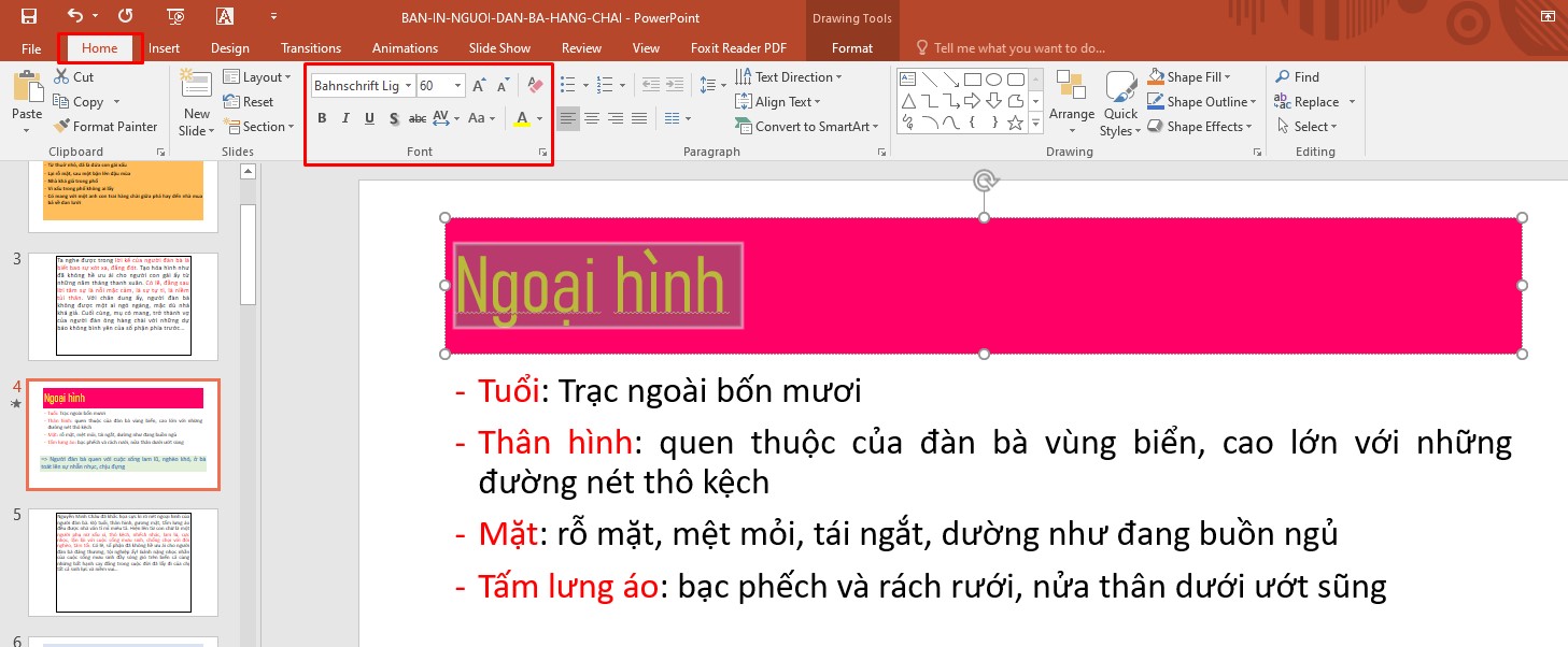 Hướng dẫn sử dụng PowerPoint từ A - Z: Định dạng Font