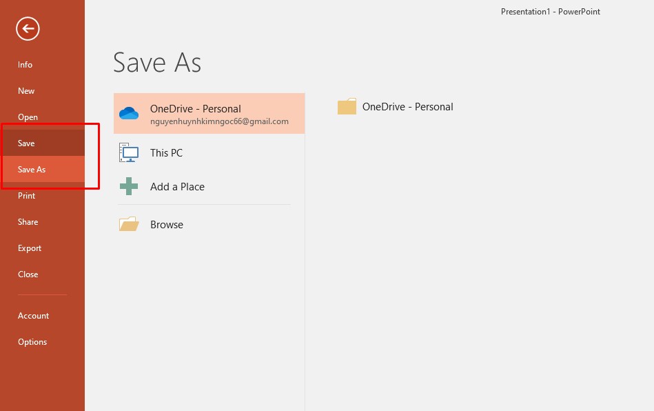 Hướng dẫn sử dụng PowerPoint từ A - Z: Lưu slide vừa tạo vào máy