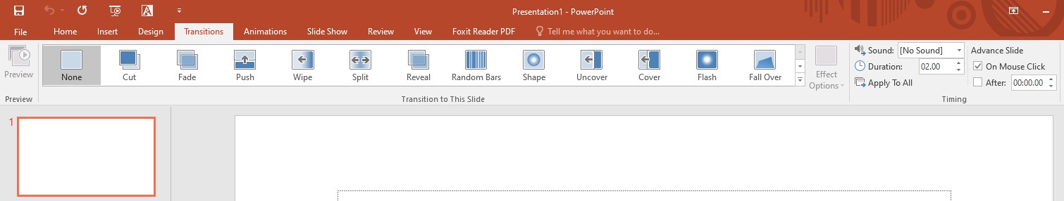 Hướng dẫn sử dụng PowerPoint từ A - Z: Thẻ Transition
