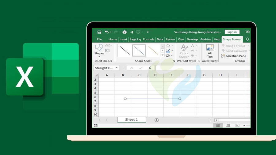 Hướng dẫn cách vẽ đường thẳng và vẽ mũi tên trong Excel cực nhanh