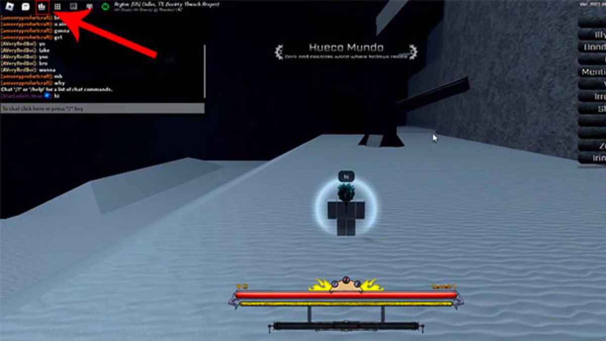 Hướng dẫn cách nhập code Peroxide Roblox - Bước 1