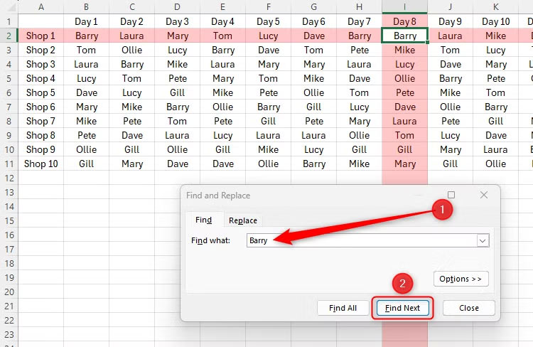 Hướng dẫn dùng tính năng Focus Cell trong Excel làm nổi bật dữ liệu - Bước 4