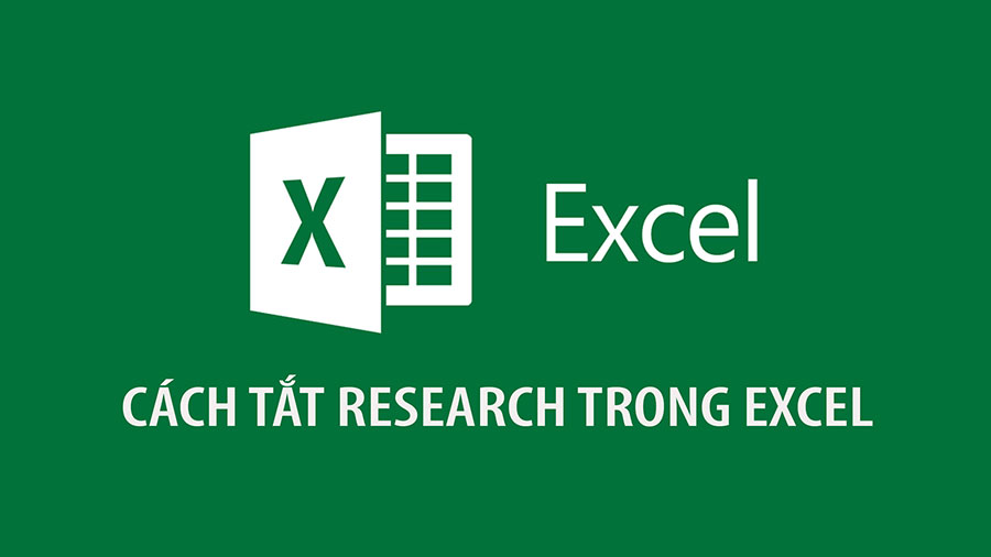 Hướng dẫn cách tắt và bật công cụ Research trong Excel