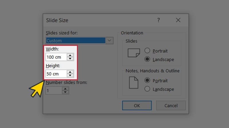 Hướng dẫn chỉnh kích thước Slide PowerPoint - Bước 3.2