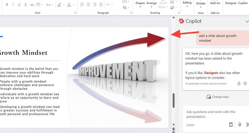 Cách sử dụng Copilot để tạo slides trong PowerPoint - Bước 4