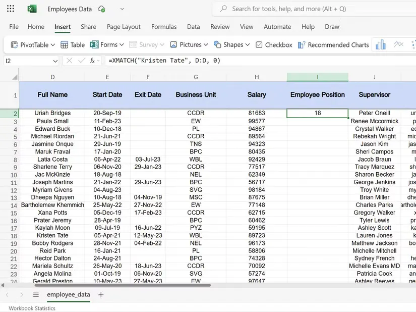 XMATCH: Hàm Excel thông minh hơn VLOOKUP rất nhiều - Ảnh 1