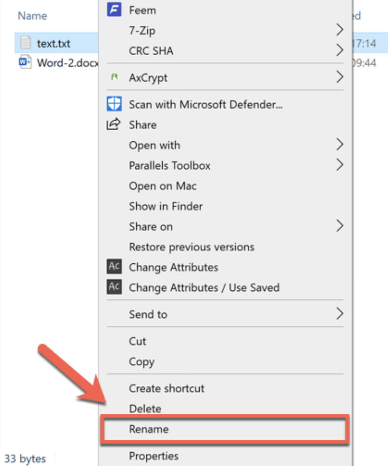 Đổi tên file Excel