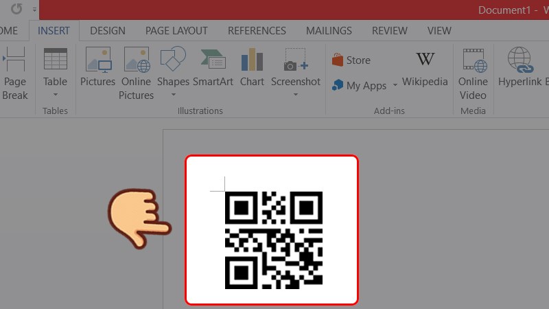 Cách tạo mã QR bằng Add-in - Bước 6