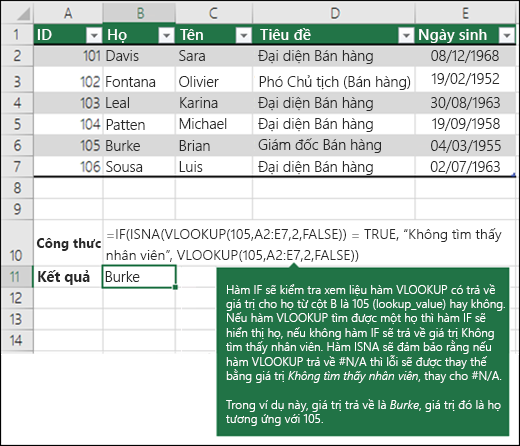 VLOOKUP Ví dụ 5 VLOOKUP Ví dụ 5