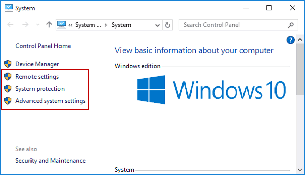 6 cách để mở Computer/System Properties trong Windows 10 - Cách 1 (B2)