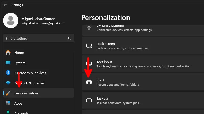 Vô hiệu hóa Jump List từ Settings