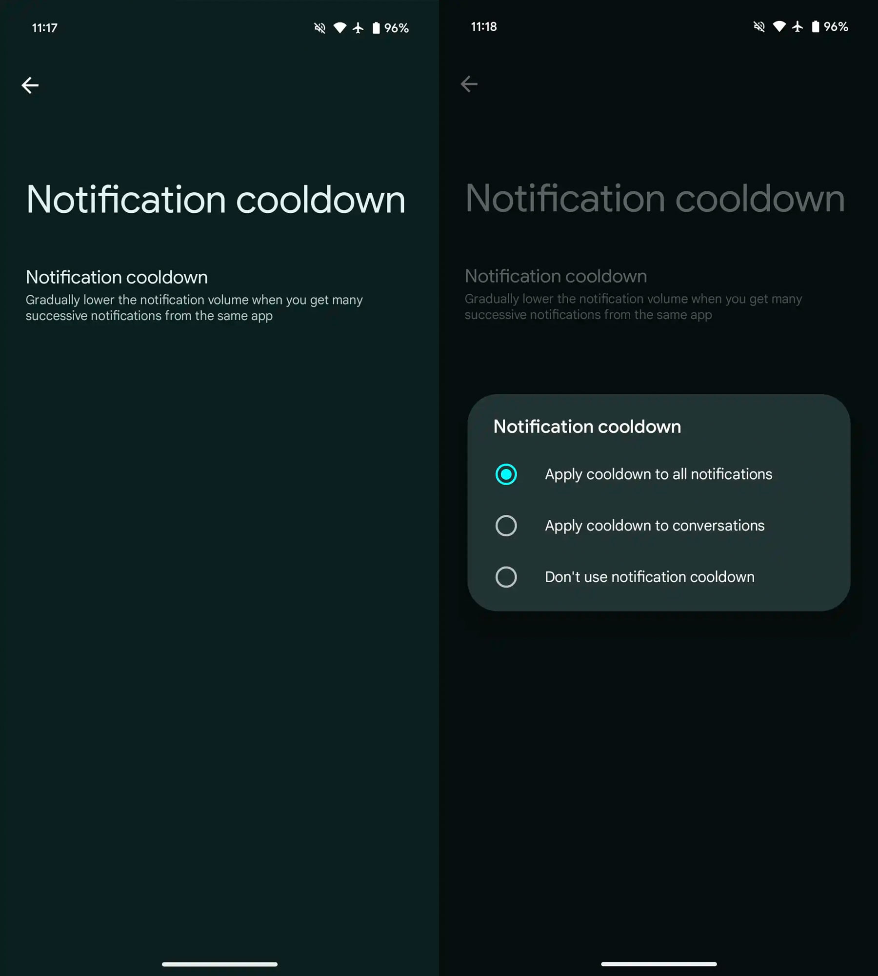 Notification Cooldown là tính năng đáng chú ý nhất trên Android 15 DP1