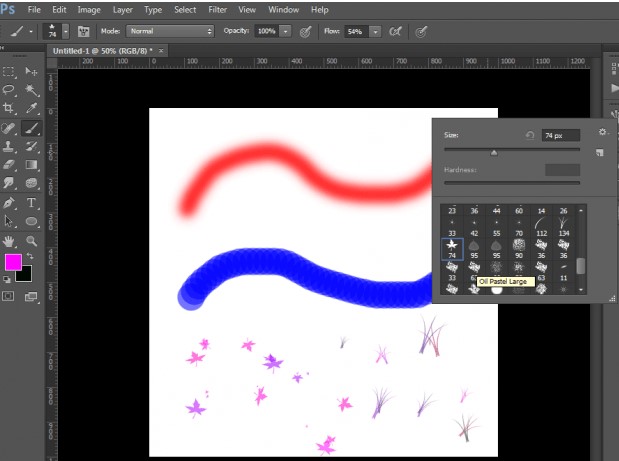 Hình minh họa sử dụng Brush Tool trong Photoshop