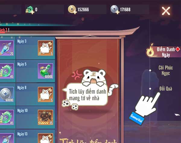 Cách nhập và redeem code Tuyệt Thế Trảm Yêu Ký - Bước 2