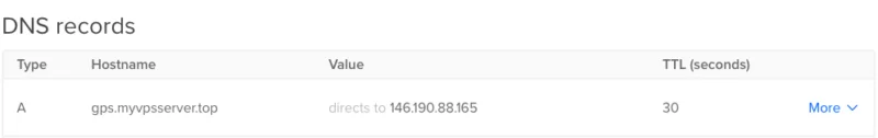 Thiết lập SSL Reverse Proxy bằng Nginx - Bản ghi DNS A