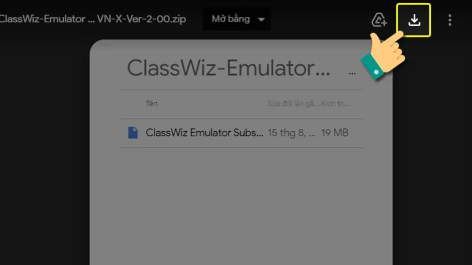 Cách cài giả lập Casio Fx-580VN X trên máy tính - Bước 1