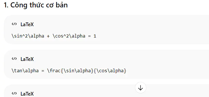 Cách Copy công thức Toán từ ChatGPT vào Word - Bước 2