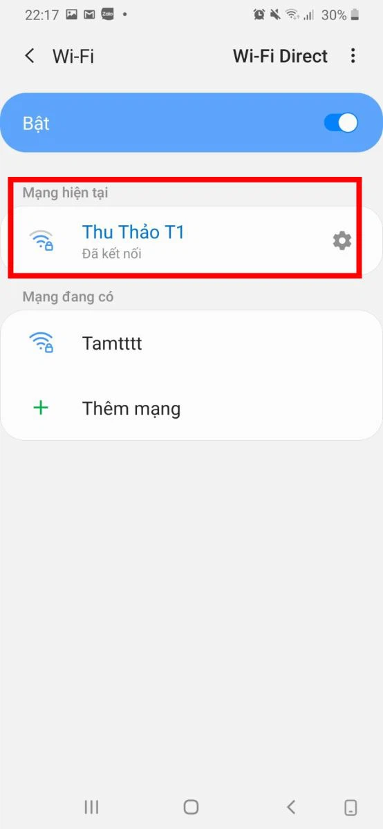 Đổi DNS trên điện thoại Android - Bước 2