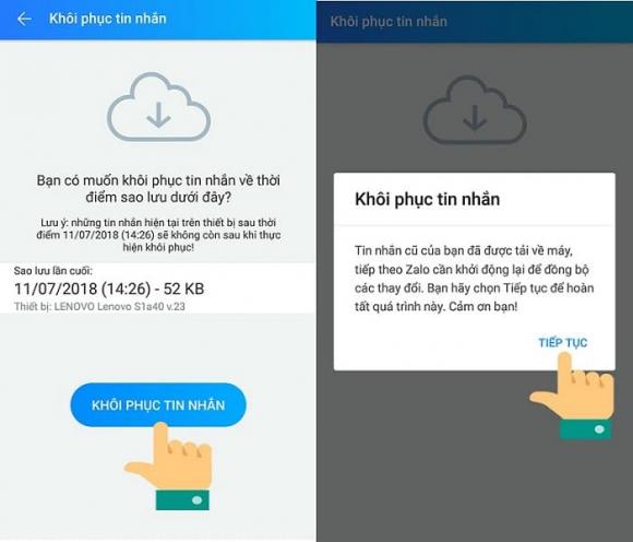 Khôi phục tin nhắn zalo đã bị xóa trên máy tính - Bước 5