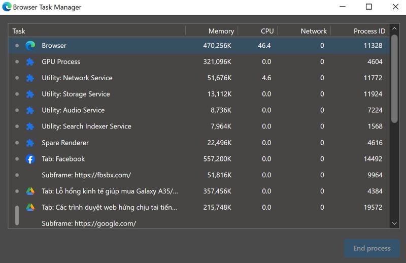 Trình duyệt web hy sinh hiệu suất để có được sự ổn định, tốc độ và bảo mật