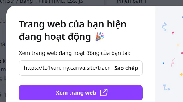 Cách tạo website trắc nghiệm nhanh gọn đơn giản với Canva AI - Bước 5.2