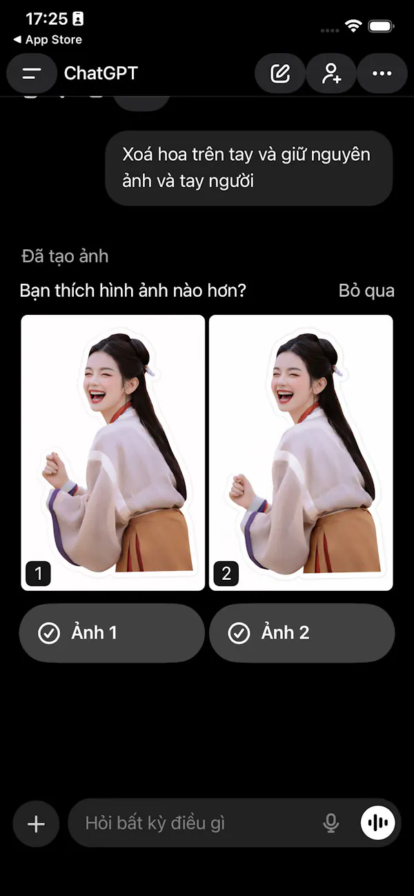 Cách xóa vật thể trong ảnh bằng ChatGPT cực đơn giản - Bước 3