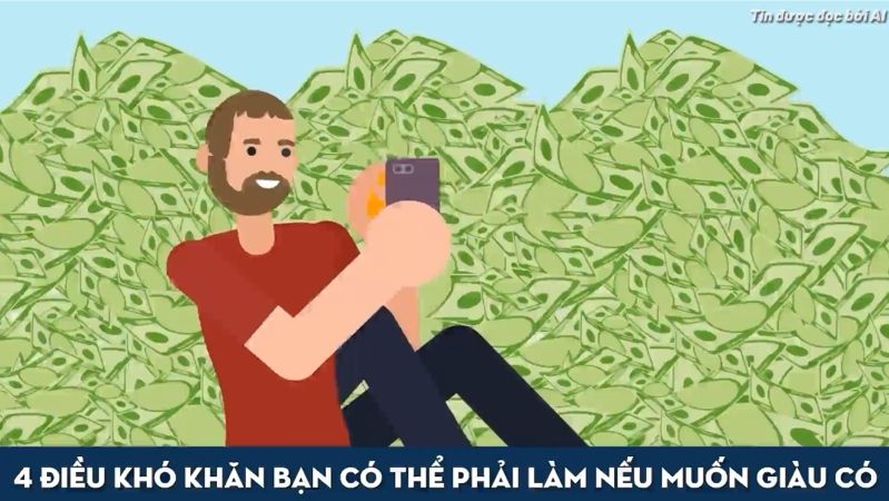 4 điều khó khăn bạn có thể phải làm nếu muốn giàu có