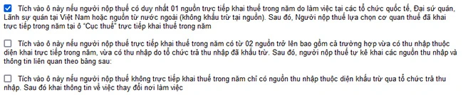 Trường hợp cá nhân có duy nhất 1 nguồn thu nhập trực tiếp