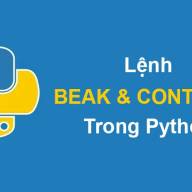Hướng dẫn sử dụng lệnh break và continue trong Python